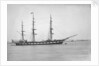 Distant starboard side view of the vessel Waitangi (1874) by F C Gould & Son