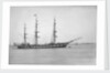 Distant starboard side view of the vessel Waitangi (1874) by F C Gould & Son
