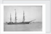 Distant starboard side view of the vessel Waitangi (1874) by F C Gould & Son