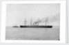 Passenger/cargo line SS 'Spain' (1871) under tow in the River Mersey by Francis Frith & Co.