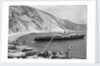 Paddlesteamer Victoria preparing to beach and land passengers at Lulworth Cove, Dorset by Francis Frith & Co.