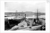 The dry dock at Falmouth with SS 'Alleghany' berthed and a 3-masted barque in the adjacent dry dock by unknown