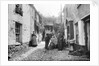 Newlyn Court, Cornwall. Old houses with fisher folk by Francis Frith & Co.