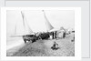 Bexhill Beach with holidaymakers, Sussex by Francis Frith & Co.