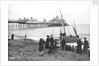 Eastbourne Pier, Beach and holidaymakers, Sussex by Francis Frith & Co.