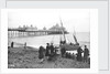 Eastbourne Pier, Beach and holidaymakers, Sussex by Francis Frith & Co.