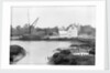 St. Osyth, Essex, the river with hay laden spritsail barge and village by unknown