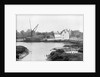 St. Osyth, Essex, the river with hay laden spritsail barge and village by unknown