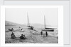 Grange-over-Sands Beach with children playing, Lancashire by Francis Frith & Co.