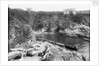 Prussia Cove, Cornwall with rowboats afloat and ashore by Francis Frith & Co.