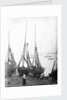 View across River Thames with fishing bawleys drawn up onto the foreshore. Gravesend, Kent by unknown