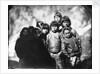 Group portrait of Inuit boys by Edward Augustus Inglefield