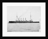 HMS 'Diadem' (1896) anchored at Spithead, masts wrapped in sailcloth by Anonymous