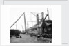 Cranes at the Fitting-out Basin, John Brown & Co. Ltd, Clydebank, 1901 by Bedford Lemere & Co.