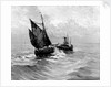 A tug towing a small sailing vessel by Bedford Lemere & Co.