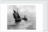 A tug towing a small sailing vessel by Bedford Lemere & Co.