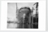 Stern view of 'Aquitania' (1914) on the stocks by Bedford Lemere & Co.