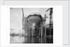 Stern view of 'Aquitania' (1914) on the stocks by Bedford Lemere & Co.