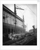 Fore part of the passenger liner 'Aquitania' (1914) on the stocks by Bedford Lemere & Co.
