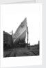 Bow view of the 'Aquitania' (1914) before launch by Bedford Lemere & Co.