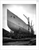 Bow view of the 'Aquitania' (1914) before launch by Bedford Lemere & Co.