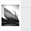 Bow view of the 'Aquitania' (1914) before launch by Bedford Lemere & Co.