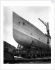 Bow view of the 'Aquitania' (1914) before launch by Bedford Lemere & Co.