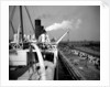 View from the Docking Bridge on the 'Aquitania' (1914) by Bedford Lemere & Co.