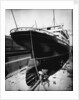 Stern view of the 'Aquitania' (1914) in drydock by Bedford Lemere & Co.