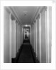Corridor in First Class accommodation on the 'Aquitania' (1914) by Bedford Lemere & Co.