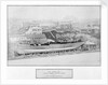 General view of the bridge yard, showing the steamer 'Hoselaw' (1883) on the ways on the day of her launch by unknown