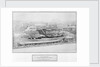 General view of the bridge yard, showing the steamer 'Hoselaw' (1883) on the ways on the day of her launch by unknown