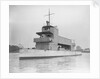 'Melik' 1897, moored off Chiswick during builder's trials by unknown