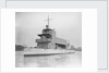 'Melik' 1897, moored off Chiswick during builder's trials by unknown