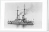 Battleship 'Bandrei Pervoswanni' (Ru, 1906) at anchor, possibly in the Portland area by unknown
