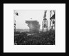 Aircraft carrier HMS 'Victorious' (1939) moving down the slipway on No.3 berth by unknown