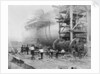 View of Brunel's 'Great Eastern' prior to her 1858 launch by Robert Howlett