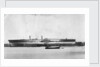 View of Brunel's 'Great Eastern' prior to her 1858 launch by unknown