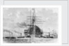 Brunel's 'Great Eastern' (1858) rounding Blackwall Point, 1859 by unknown