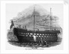The hulk 'Warrior' (1781) anchored off Woolwich by unknown