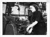 A Wren using a turning machine in the Second World War by Unknown