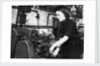 A Wren using a turning machine in the Second World War by Unknown
