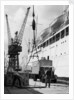 Loading the 'Corfu' at the King George V Dock by unknown