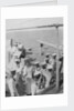 Somali crewmen on the quaterdeck of HMS 'Venus' in Singapore in 1916 by unknown