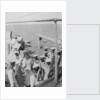Somali crewmen on the quaterdeck of HMS 'Venus' in Singapore in 1916 by unknown
