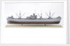 'A J Cassatt', starboard broadside by John R. Haynes
