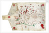 Portulan chart of Mediterranean Sea and NE Atlantic, this is the oldest portulan in the National Maritime Museum's collections by Jacopo Bertran