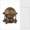 Terrestrial table globe by unknown