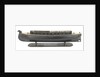 Full hull model of a floating battery gunboat (circa 1850); model is decked by unknown