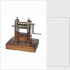 Metal bar rolling and branding machine by unknown